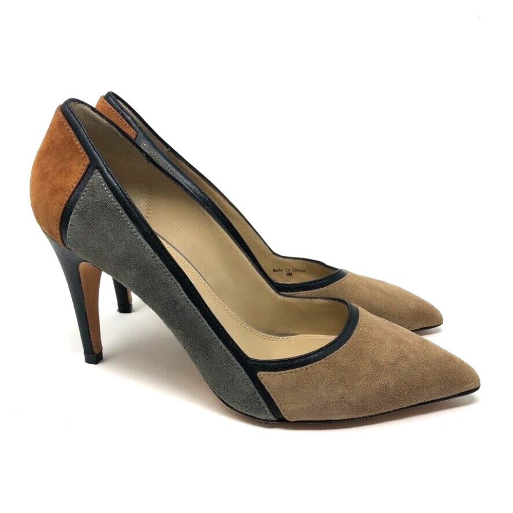 Diane Von Furstenberg Suede Colorbock Stiletto Heels Womens 8‎ Business Teacher